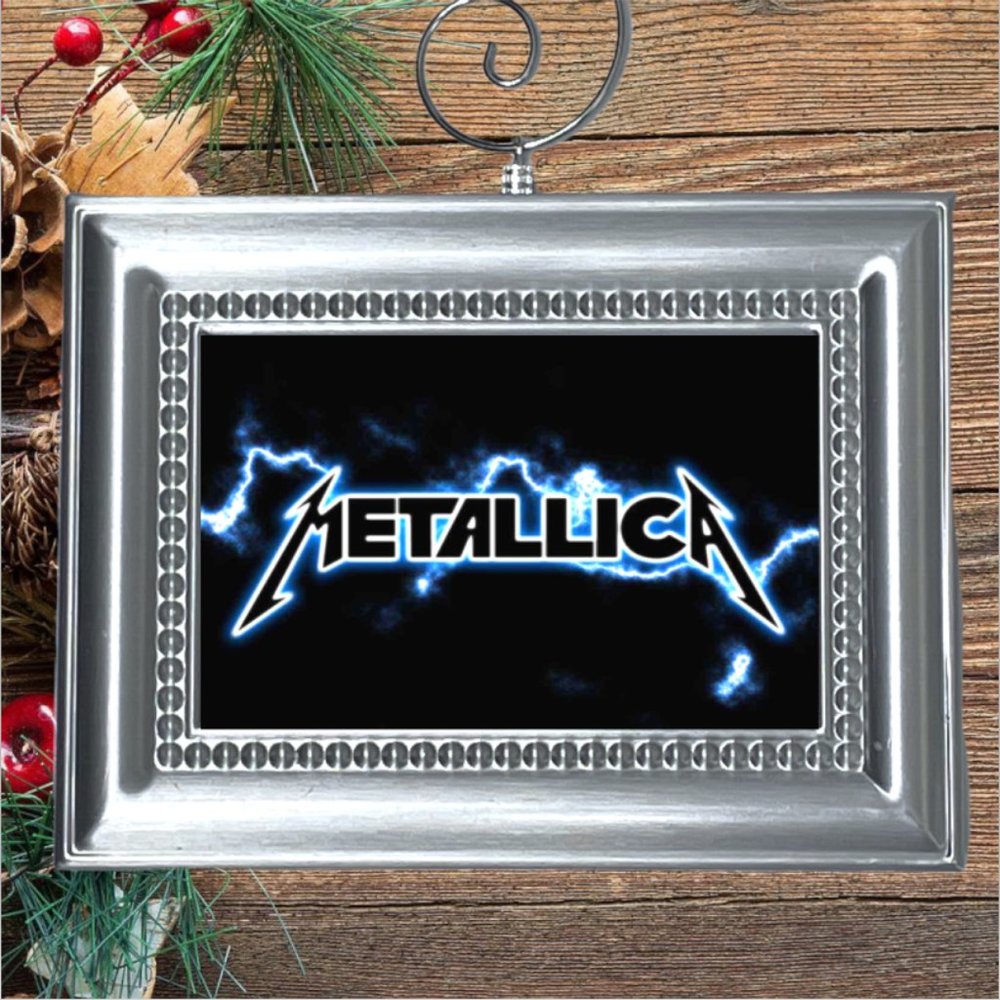 Metallica Heavy Metal Rock Band Christmas Tree Ornament